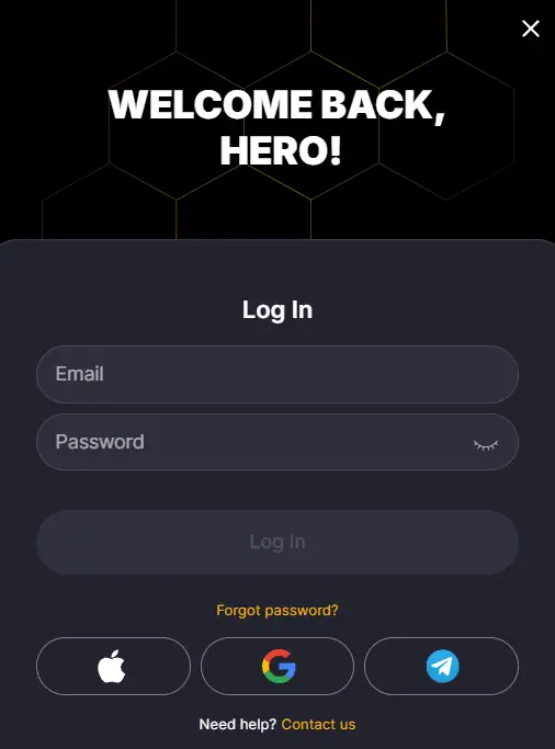 WinHero Inloggen